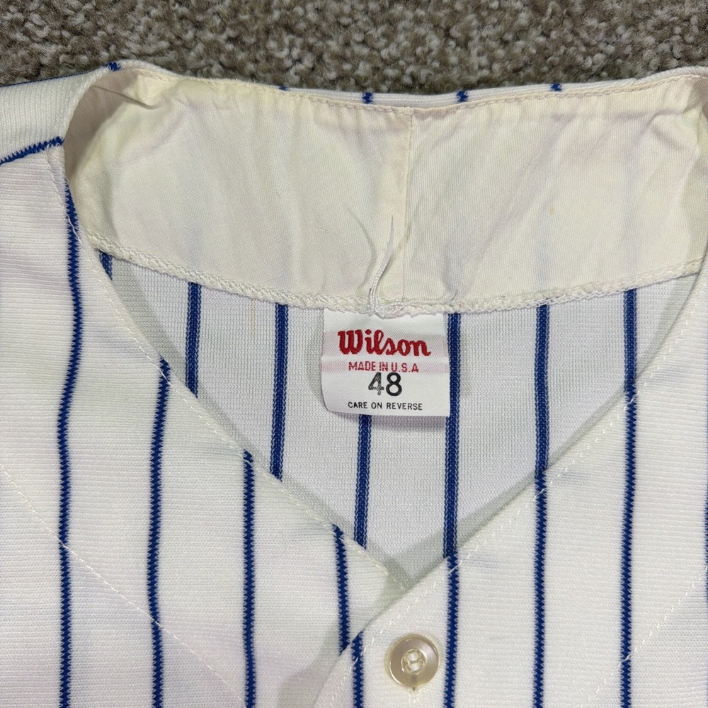 Vintage Saints Minor league Baseball Pinstripe Jersey Size 48 XL Wilson - Picture 3 of 9